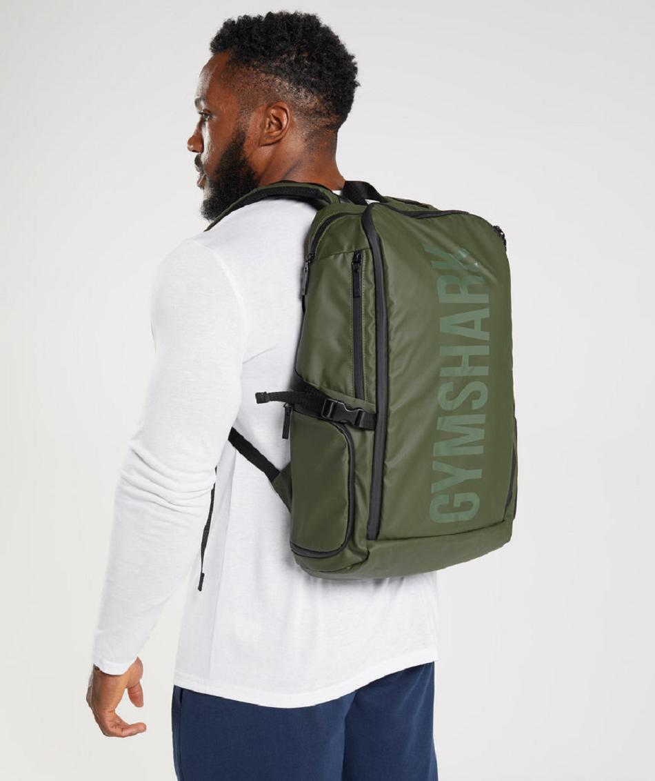 Bolsas Gymshark X-Series 0.3 Backpack Accessories Verde Oliva | CO 4255SGL